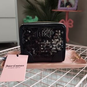 Juicy Couture Black Sequin Women's Wallet